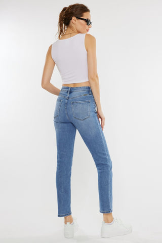 Shop Kancan Full Size Cat's Whiskers High Waist Jeans - High-Quality U.S. Made Women’s Fashion with Free & Fast Shipping