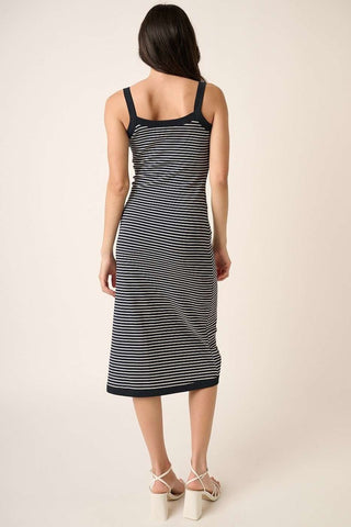 Shop Mittoshop Contrast Striped Midi Cami Dress - High-Quality U.S. Made Women’s Fashion with Free & Fast Shipping