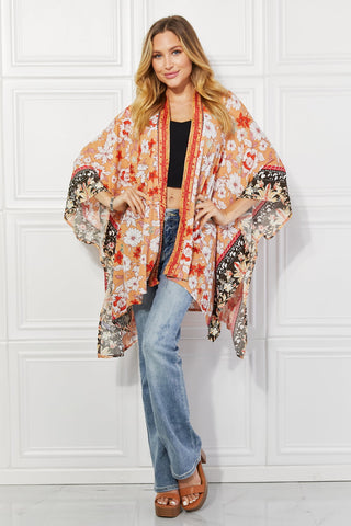 Shop Justin Taylor Peachy Keen Cover-Up Kimono - High-Quality U.S. Made Women’s Fashion with Free & Fast Shipping