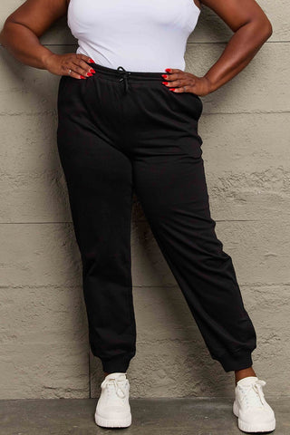 Shop Simply Love Full Size Drawstring Sweatpants - High-Quality U.S. Made Women’s Fashion with Free Fast Shipping