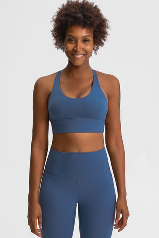 Shop Millennia Eight Strap Sports Bra - High-Quality U.S. Made Women’s Fashion with Free Fast Shipping