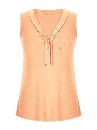 Shop V-Neck Wide Strap Tank - High-Quality U.S. Made Women’s Fashion with Free & Fast Shipping