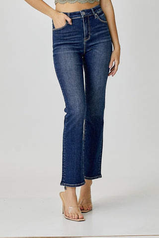 Shop RISEN Full Size High Waist Straight Jeans - High-Quality U.S. Made Women’s Fashion with Free & Fast Shipping