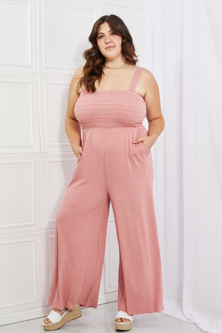 Shop Zenana Only Exception Full Size Striped Jumpsuit - High-Quality U.S. Made Women’s Fashion with Free & Fast Shipping