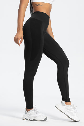 Shop Black High Waist Active Leggings - High-Quality U.S. Made Women’s Fashion with Free & Fast Shipping