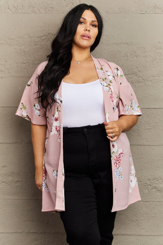 Shop Justin Taylor Aurora Rose Floral Kimono - High-Quality U.S. Made Women’s Fashion with Free & Fast Shipping