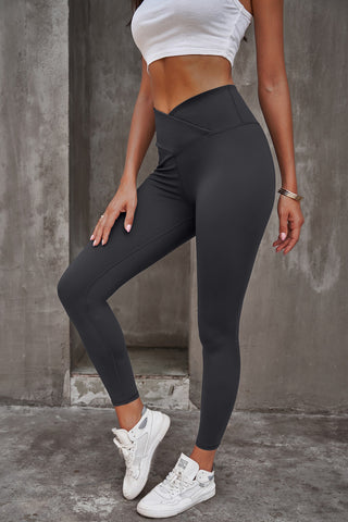 Shop Dark Gray High Waist Leggings - High-Quality U.S. Made Women’s Fashion with Free & Fast Shipping