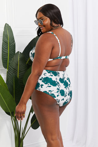 Shop Marina West Swim Take A Dip Twist High-Rise Bikini in Forest - High-Quality U.S. Made Women’s Fashion with Free Fast Shipping