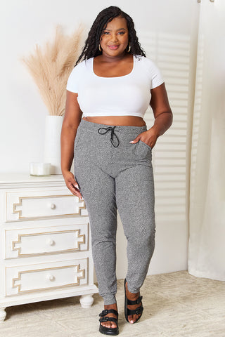 Shop Leggings Depot Full Size Joggers with Pockets - High-Quality U.S. Made Women’s Fashion with Free & Fast Shipping