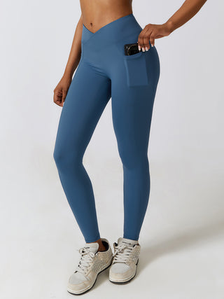 Shop Wide Waistband Active Leggings - High-Quality U.S. Made Women’s Fashion with Free & Fast Shipping