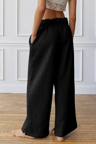 Shop Drawstring Wide Leg Active Pants - High-Quality U.S. Made Women’s Fashion with Free & Fast Shipping