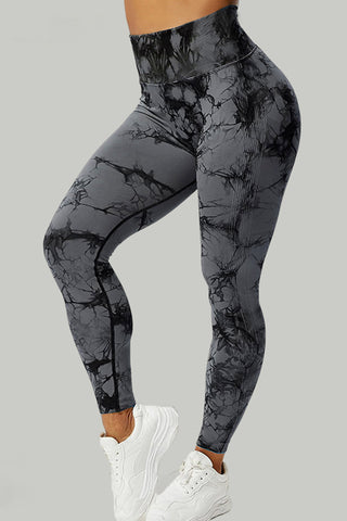 Shop Printed High Waist Active Leggings - High-Quality U.S. Made Women’s Fashion with Free & Fast Shipping