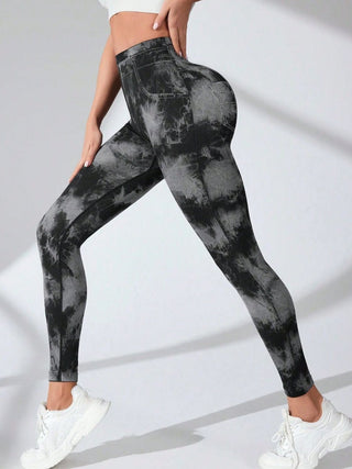 Shop Tie-Dye High Waist Active Leggings - High-Quality U.S. Made Women’s Fashion with Free & Fast Shipping