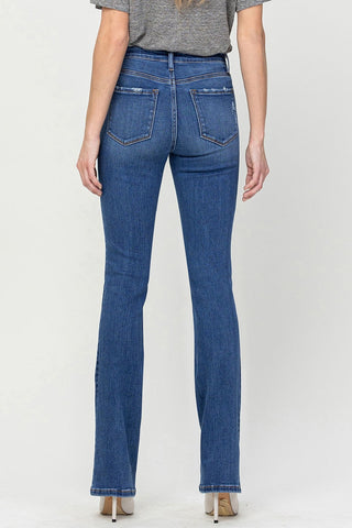 Shop Vervet by Flying Monkey High Waist Bootcut Jeans - High-Quality U.S. Made Women’s Fashion with Free & Fast Shipping