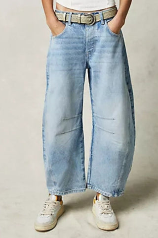 Shop Wide Leg Jeans with Pockets - High-Quality U.S. Made Women’s Fashion with Free & Fast Shipping