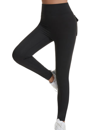 Shop Wide Waistband High Waist Active Pants - High-Quality U.S. Made Women’s Fashion with Free & Fast Shipping