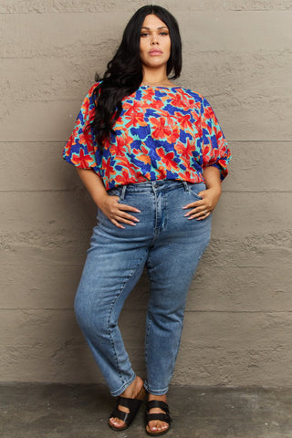 Shop Hailey & Co New Season Plus Size Floral Blouse - High-Quality U.S. Made Women’s Fashion with Free & Fast Shipping