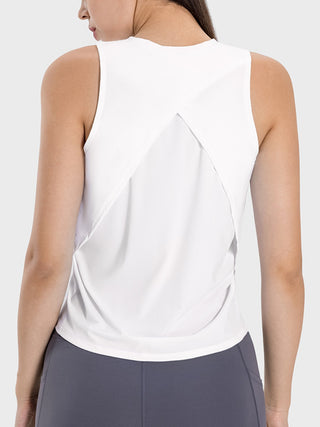 Shop Millennia Round Neck Active Tank - High-Quality U.S. Made Women’s Fashion with Free & Fast Shipping