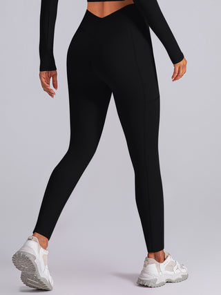 Shop High Waist Active Leggings with Pockets - High-Quality U.S. Made Women’s Fashion with Free & Fast Shipping