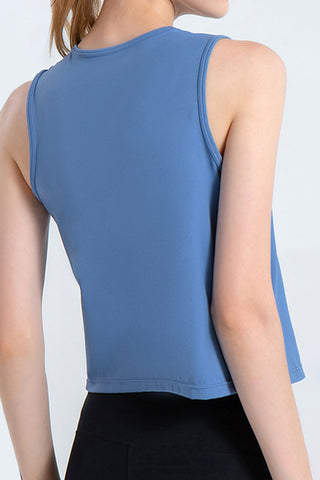 Shop Round Neck Active Tank - High-Quality U.S. Made Women’s Fashion with Free & Fast Shipping