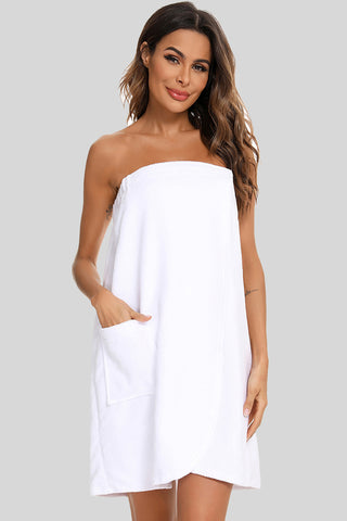 Shop Strapless Robe with pocket - High-Quality U.S. Made Women’s Fashion with Free Fast Shipping