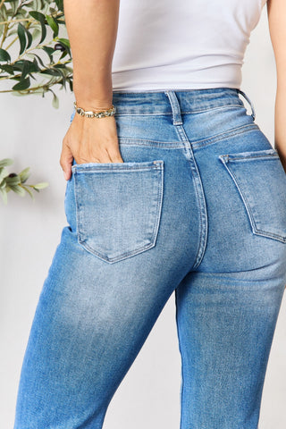 Shop BAYEAS Raw Hem Skinny Jeans - High-Quality U.S. Made Women’s Fashion with Free & Fast Shipping