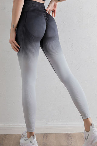 Shop Gradient High Waist Sports Leggings - High-Quality U.S. Made Women’s Fashion with Free & Fast Shipping