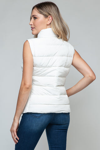 Shop Snobbish Zip Up Turtleneck Vest with Pockets - High-Quality U.S. Made Women’s Fashion with Free & Fast Shipping