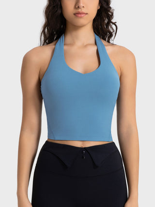 Shop Cerulean Millennia Cropped Sport Tank - High-Quality U.S. Made Women’s Fashion with Free & Fast Shipping