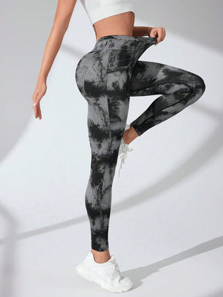 Shop Tie-Dye High Waist Active Leggings - High-Quality U.S. Made Women’s Fashion with Free & Fast Shipping