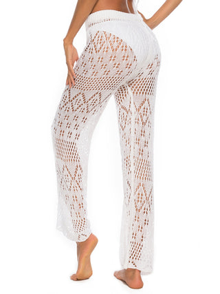 Shop Cutout Straight Swim Pants - High-Quality U.S. Made Women’s Fashion with Free Fast Shipping