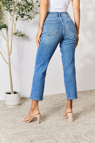 Shop BAYEAS Full Size High Waist Straight Jeans - High-Quality U.S. Made Women’s Fashion with Free & Fast Shipping