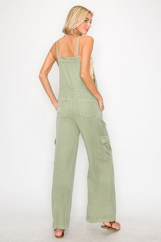 Shop RISEN Wide Leg Tencel Overalls - High-Quality U.S. Made Women’s Fashion with Free & Fast Shipping