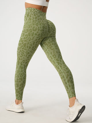 Shop Leopard High Waist Active Pants - High-Quality U.S. Made Women’s Fashion with Free & Fast Shipping