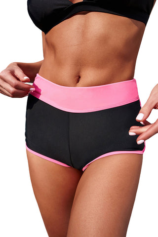 Shop Full Size Two-Tone Contrast Swim Bottoms - High-Quality U.S. Made Women’s Fashion with Free & Fast Shipping