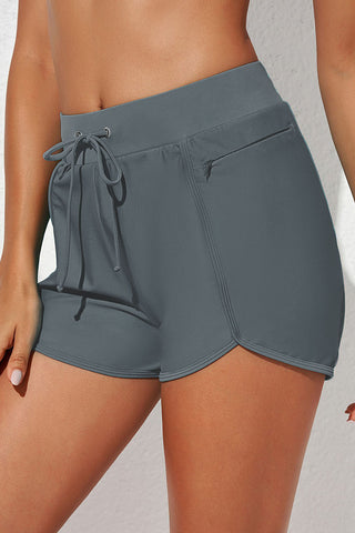 Shop Drawstring Waist Swim Shorts - High-Quality U.S. Made Women’s Fashion with Free Fast Shipping