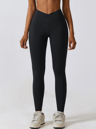 Shop Wide Waistband Active Leggings - High-Quality U.S. Made Women’s Fashion with Free & Fast Shipping