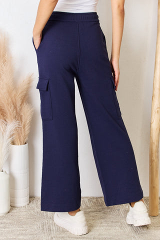 Shop RISEN Drawstring Relaxed Cargo Wide Leg Pants - High-Quality U.S. Made Women’s Fashion with Free & Fast Shipping