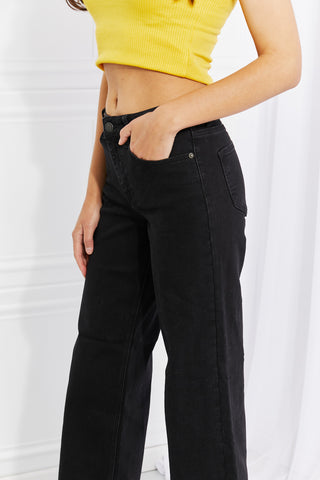 Shop RISEN Amanda Midrise Wide Leg Jeans - High-Quality U.S. Made Women’s Fashion with Free & Fast Shipping