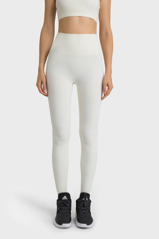 Shop White One Size High Waist Active Pants - High-Quality U.S. Made Women’s Fashion with Free & Fast Shipping