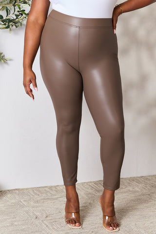 Shop Mocha e.Luna Full Size High Waist Skinny Pants - High-Quality U.S. Made Women’s Fashion with Free & Fast Shipping