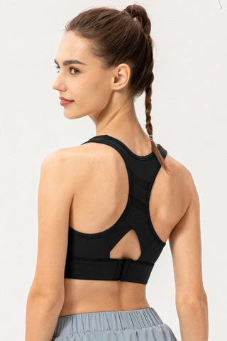 Shop Scoop Neck Long Sports Bra - High-Quality U.S. Made Women’s Fashion with Free & Fast Shipping