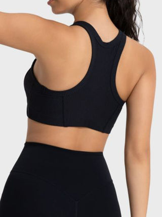 Shop Millennia Wide Strap Cropped Sport Tank - High-Quality U.S. Made Women’s Fashion with Free & Fast Shipping