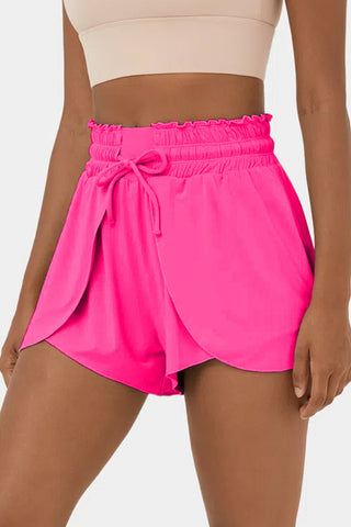 Shop Drawstring Swim Shorts with Pockets - High-Quality U.S. Made Women’s Fashion with Free Fast Shipping