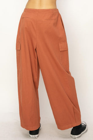 Shop HYFVE Drawstring Cargo Wide Leg Pants - High-Quality U.S. Made Women’s Fashion with Free & Fast Shipping