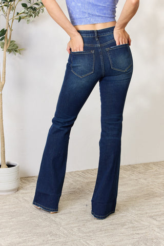 Shop Kancan Full Size Slim Bootcut Jeans - High-Quality U.S. Made Women’s Fashion with Free & Fast Shipping