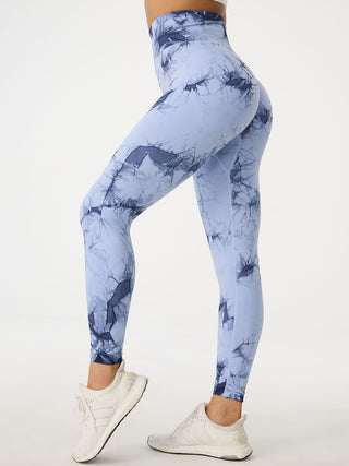 Shop Printed High Waist Active Pants - High-Quality U.S. Made Women’s Fashion with Free & Fast Shipping