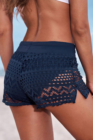 Shop Full Size Drawstring Waist Swim Shorts - High-Quality U.S. Made Women’s Fashion with Free Fast Shipping