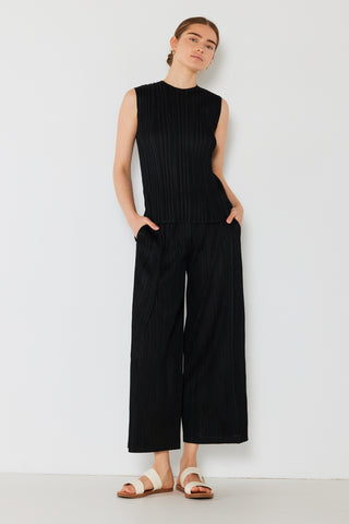 Shop Marina West Swim Pleated Wide-Leg Pants with Side Pleat Detail - High-Quality U.S. Made Women’s Fashion with Free & Fast Shipping