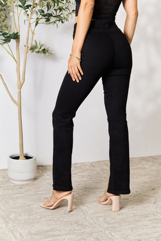 Shop BAYEAS Slit Bootcut Jeans - High-Quality U.S. Made Women’s Fashion with Free Fast Shipping